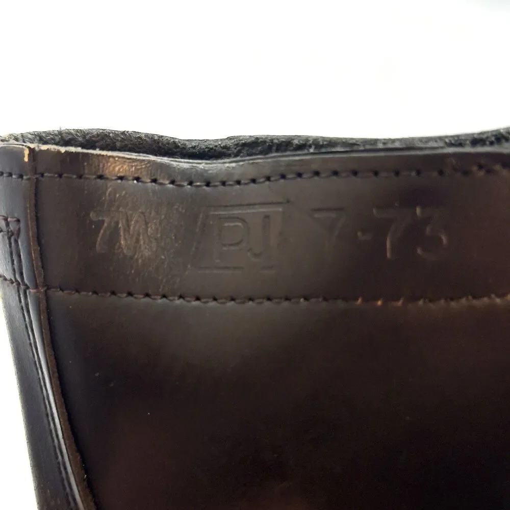 NOS Vintage PJ 1973 Ro Search Military Combat Boots Men 7W Black Leather Lace Up